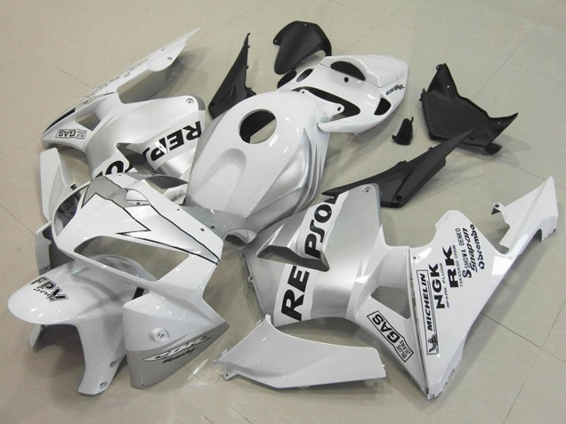 Compra Carenados Moto Honda CBR600RR 2005-2006 - Blanco Plata Negro Repsol