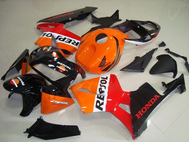 Compra Kits Carenado Moto Honda CBR600RR 2005-2006 - Naranja Blanco Rojo Negro Brillante Repsol