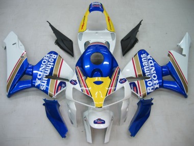 Compra Carenados Moto Honda CBR600RR 2005-2006 - Azul Blanco Amarillo Rothmans