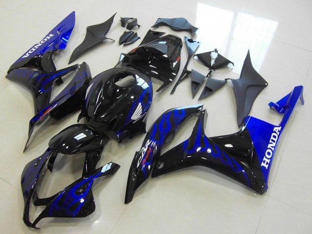 Compra Carenados Moto Honda CBR600RR 2007-2008 - Negro Brillante Azul Llama