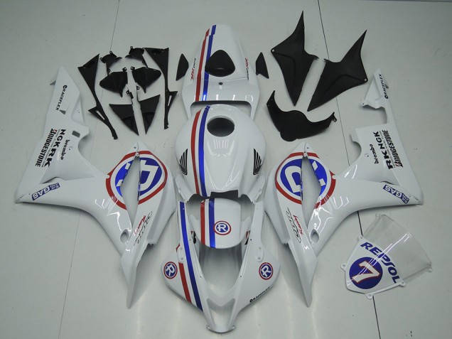 Compra Carenados Moto Honda CBR600RR 2007-2008 - Blanco Rojo Azul R