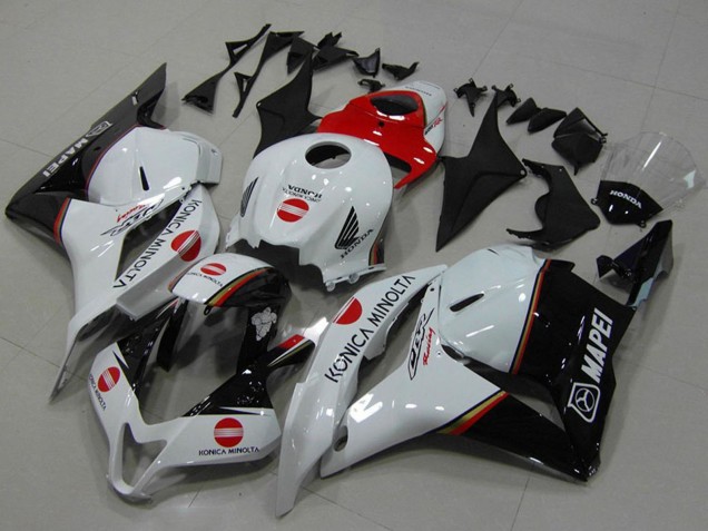 Compra Carenados Moto Honda CBR600RR 2009-2012 - Blanco Rojo Negro Brillante Konica Minolta