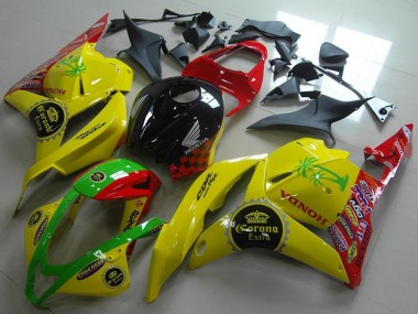 Compra Carenados Moto Honda CBR600RR 2009-2012 - Amarillo Rojo Verde Negro Brillante Corona Extra
