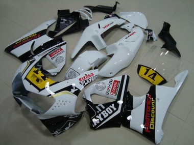 Compra Carenados Moto Honda CBR900RR 919 1998-1999 - Blanco Amarillo Negro Brillante Playboy 14
