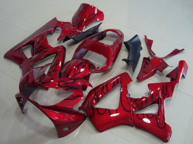 Compra Carenados Moto Honda CBR900RR 929 2000-2001 - Rojo Negro Brillante Llama