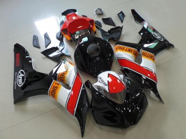 Compra Carenados Moto Honda CBR1000RR 2006-2007 - Rojo Blanco Naranja Negro Brillante Carrera