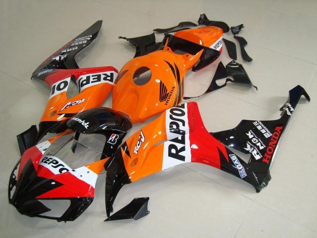 Compra Carenados Moto Honda CBR1000RR 2006-2007 - Naranja Blanco Rojo Negro Brillante New Repsol