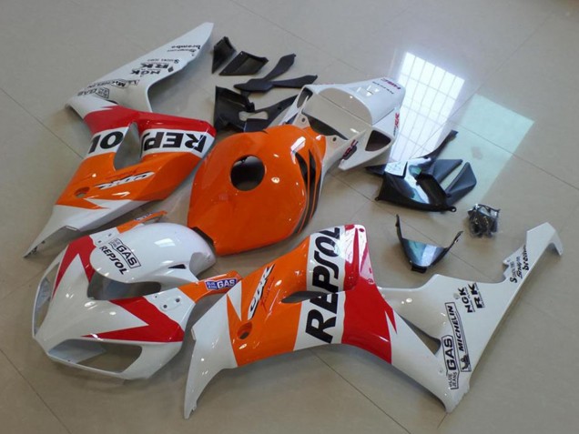 Compra Carenado Moto Honda CBR1000RR 2006-2007 - Naranja Blanco Rojo Negro Brillante Repsol