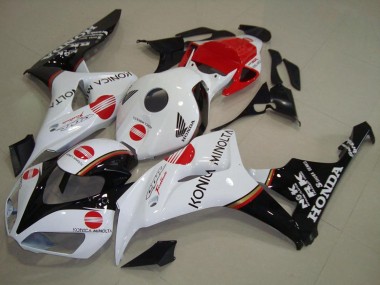 Compra Carenado Moto Honda CBR1000RR 2006-2007 - Blanco Rojo Negro Brillante Konica Minolta