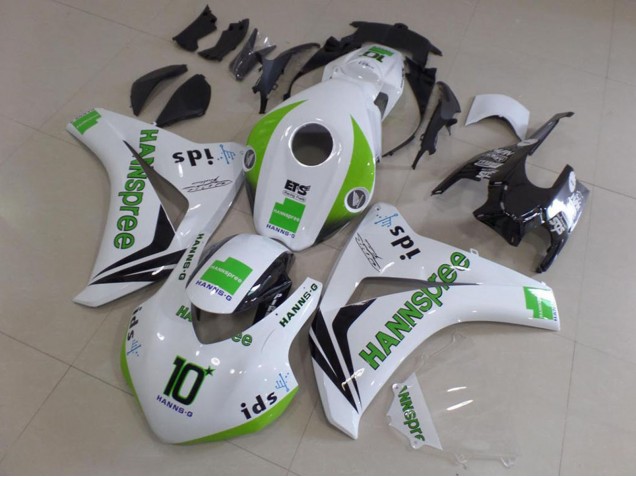 Compra Carenados Moto Honda CBR1000RR 2008-2011 - Blanco Verde Negro Brillante Hannspree 10