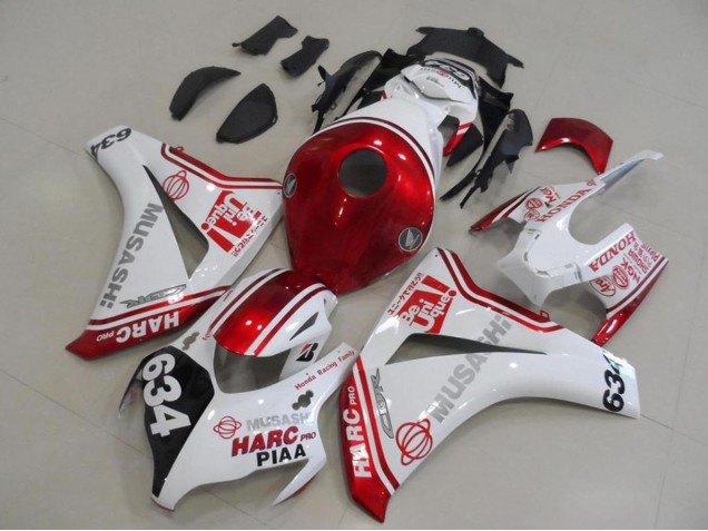 Compra Carenados Moto Honda CBR1000RR 2008-2011 - Blanco Rojo Negro HARC Pro PIAA 634