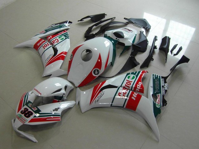Compra Carenados Moto Honda CBR1000RR 2012-2016 - Blanco Rojo Verde Castrol 38