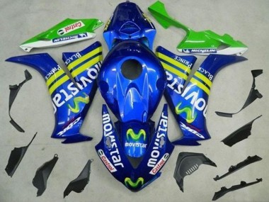 Compra Carenados Moto Honda CBR1000RR 2012-2016 - Azul Amarillo Verde MoviStar Castrol