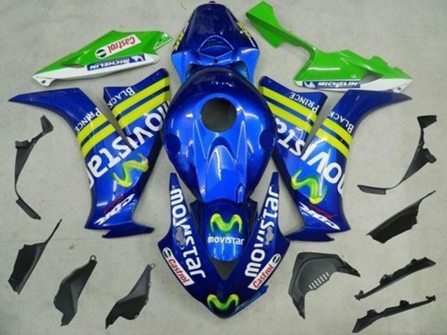 Compra Carenados Moto Honda CBR1000RR 2012-2016 - Azul Amarillo Verde MoviStar Castrol
