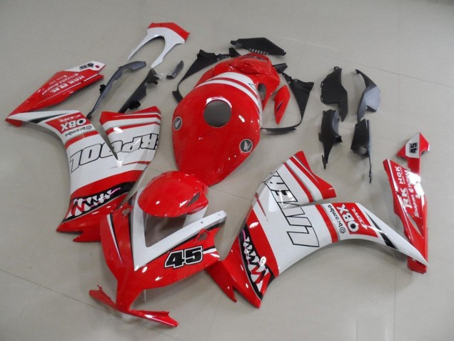 Compra Carenados Moto Honda CBR1000RR 2012-2016 - Blanco Rojo Liverpool 45
