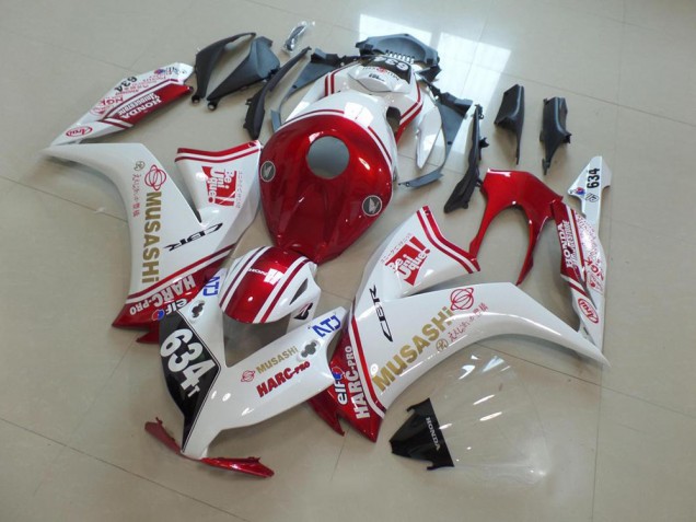 Compra Carenados Moto Honda CBR1000RR 2012-2016 - Blanco Rojo Musashi 634