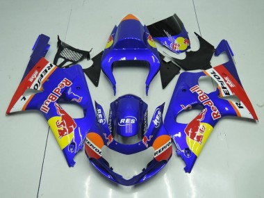 Compra Carenados Moto Suzuki GSXR 1000 2000-2002 - Azul Amarillo Rojo Bull Repsol