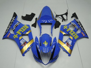 Compra Carenado Moto Suzuki GSXR 1000 2003-2004 - Azul Oro Negro Rizla