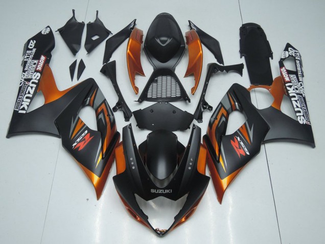 Compra Carenado Moto Suzuki GSXR 1000 2005-2006 - Negro Mate Naranja