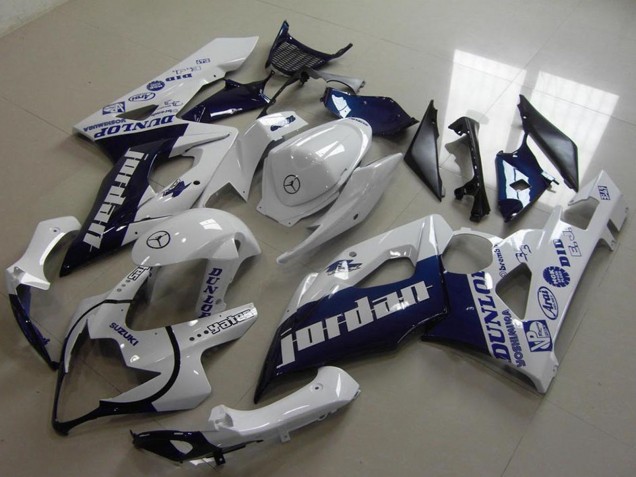 Compra Carenados Moto Suzuki GSXR 1000 2005-2006 - Blanco Azul Oscuro Jordan