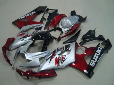 Compra Carenado Moto Suzuki GSXR 1000 2005-2006 - Plata Rojo Negro