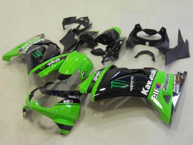 Compra Carenados Moto Kawasaki ZX250R 2008-2012 - Verde Negro Brillante Elf Monstruo Bridgestone