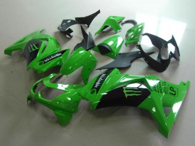 Compra Carenados Moto Kawasaki ZX250R 2008-2012 - Verde Negro Brillante Monstruo