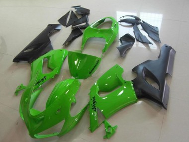 Compra Carenados Moto Kawasaki ZX6R 2005-2006 - Verde Negro Mate