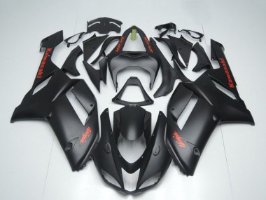 Compra Carenados Moto Kawasaki ZX6R 2007-2008 - Negro Mate Rojo Sticker