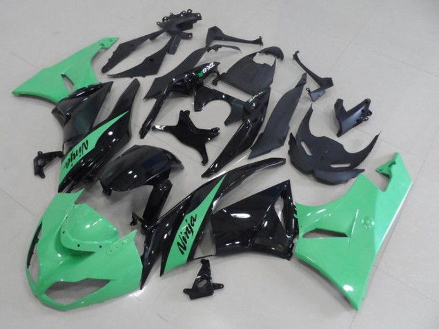 Compra Carenados Moto Kawasaki ZX6R 2009-2012 - Verde Claro Negro Brillante