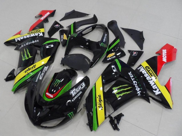 Compra Carenados Moto Kawasaki ZX10R 2006-2007 - Negro Brillante Rojo Amarillo Verde Monstruo
