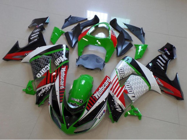 Compra Carenados Moto Kawasaki ZX10R 2006-2007 - Verde Rojo Blanco Negro Motorad