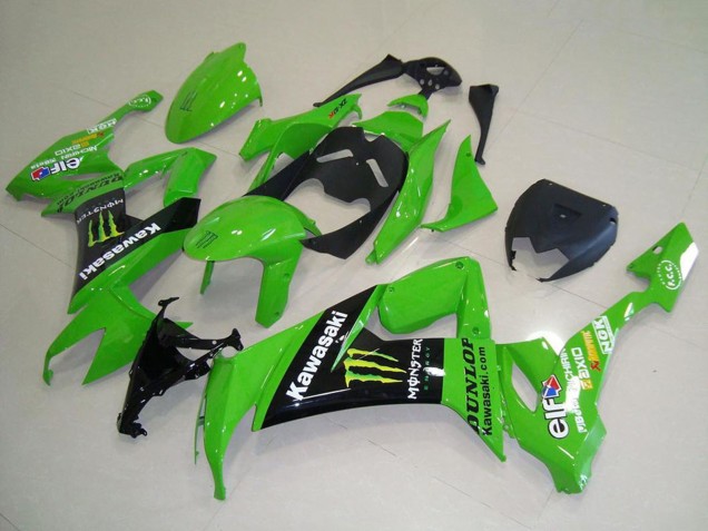 Compra Carenados Moto Kawasaki ZX10R 2008-2010 - Verde Negro Brillante Amarillo Monstruo