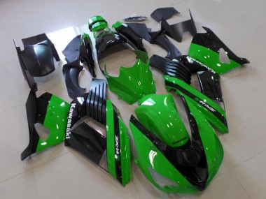 Compra Carenados Moto Kawasaki ZX14R ZZR1400 2006-2011 - Verde Negro Brillante