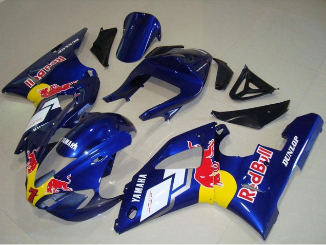 Compra Carenados Moto Yamaha YZF R1 2000-2001 - Azul Blanco Amarillo Rojo Bull