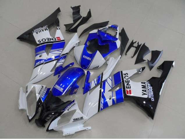 Compra Carenados Moto Yamaha YZF R6 2008-2016 - Blanco Azul Negro Brillante ENEOS Yamalube