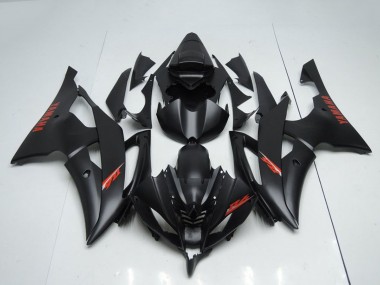 Compra Carenados Moto Yamaha YZF R6 2008-2016 - Negro Mate Rojo Calcomanías