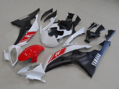 Compra Kits Carenado Moto Yamaha YZF R6 2008-2016 - Blanco Rojo Negro Mate