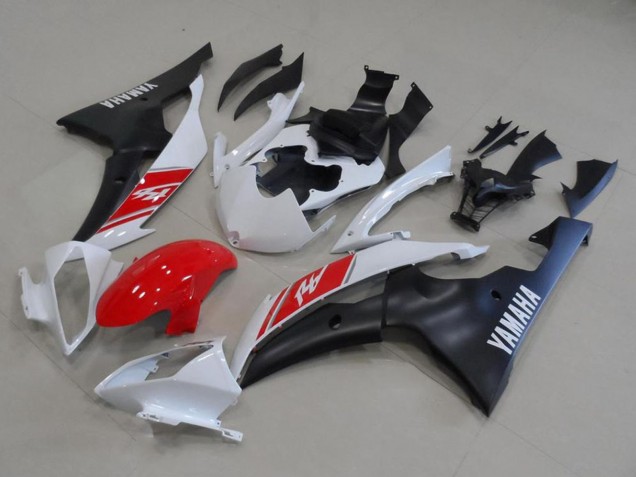 Compra Kits Carenado Moto Yamaha YZF R6 2008-2016 - Blanco Rojo Negro Mate