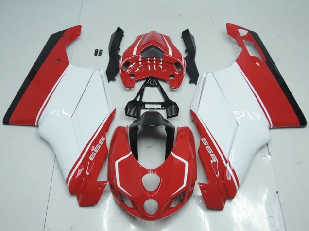 Compra Carenados Moto Ducati 999 2005-2006 - Blanco Rojo Negro Brillante