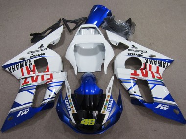 Compra Carenados Moto Yamaha YZF R6 1998-2002 - Blanco Azul Rojo Fiat Michelin Motul 46