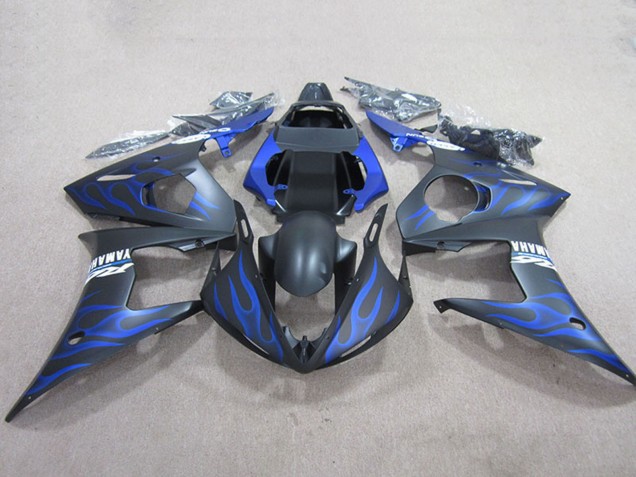 Compra Carenados Moto Yamaha YZF R6 2003-2004 - Negro Mate Azul Llama