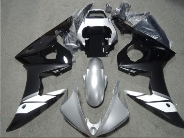 Compra Carenados Moto Yamaha YZF R6 2003-2004 - Blanco Plata Negro Brillante Negro Mate