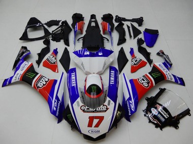 Compra Carenados Moto Yamaha YZF R1 2015-2019 - Blanco Azul Rojo Negro Verde Monstruo