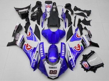 Compra Carenados Moto Yamaha YZF R1 2015-2019 - Blanco Azul Negro Rojo PATA 88