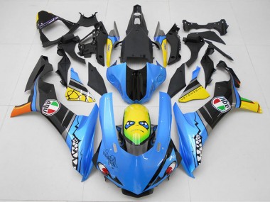 Compra Kits Carenado Moto Yamaha YZF R1 2015-2019 - Azul Amarillo Tiburón