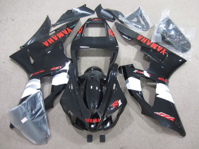 Compra Carenados Moto Yamaha YZF R1 1998-1999 - Negro Brillante Blanco Rojo Calcomanías