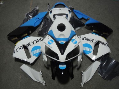 Compra Carenado Moto Honda CBR600RR 2005-2006 - Blanco Azul Negro Brillante Konica Minolta