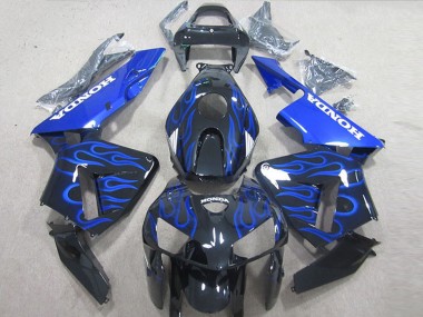 Compra Kits Carenado Moto Honda CBR600RR 2005-2006 - Negro Brillante Azul Llama