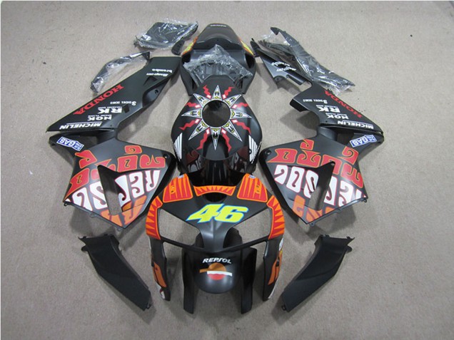 Compra Carenados Moto Honda CBR600RR 2005-2006 - Negro Mate Valentino Rossi Repsol 46